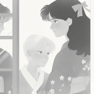 Stellavore style, Midjourney V6.1: black-and-white manga comic strip