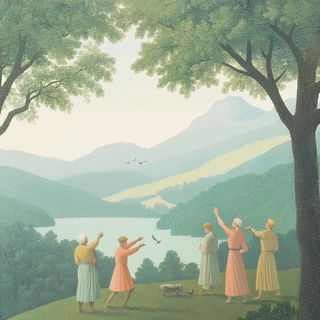 Stellavore style, Midjourney V6.1: classical 18th-century oil painting