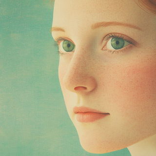 Stellavore style, Midjourney V6.1: photographic portrait of female protagonist