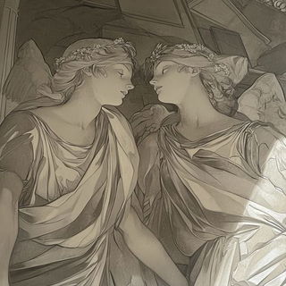 Mosaicourt style, Midjourney V6.1: classical 18th-century oil painting