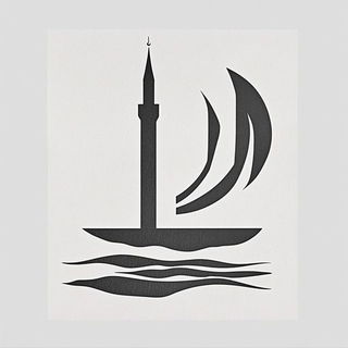 Flash Tattoo Frontier style, Midjourney V6.1: bold minimalist logo design for Istanbul city municipal services
