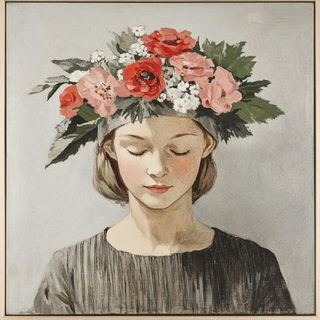 Flash Tattoo Frontier style, Midjourney V6.1: classical 18th-century oil painting