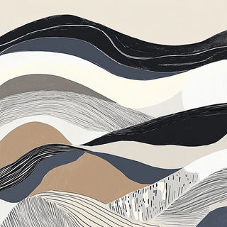 Contourarabesque style, Midjourney V6.1: creative pattern composition
