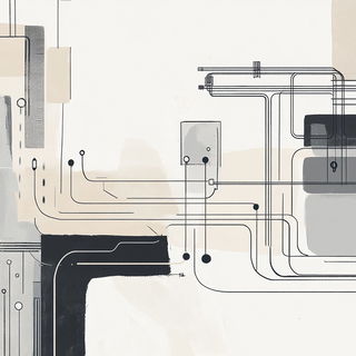 Contourarabesque style, Midjourney V6.1: technical infrastructure blueprint schematics