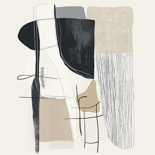 Contourarabesque style, Midjourney V6.1: typographic composition with large letters