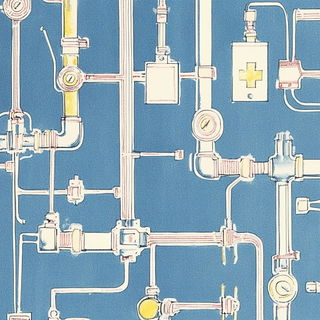 Chrome Revenant style, Midjourney V6.1: technical infrastructure blueprint schematics