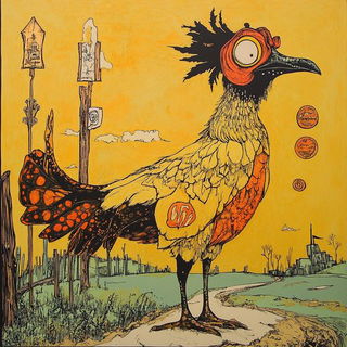 Emblematic Coloratura style, Midjourney V6.1: traditional folk art
