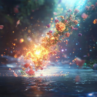 Penfolklore style, Midjourney V6.1: abstract 3D render