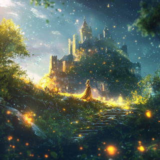 Penfolklore style, Midjourney V6.1: retro fairy-tale illustration