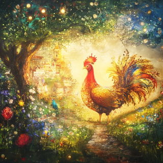 Penfolklore style, Midjourney V6.1: traditional folk art