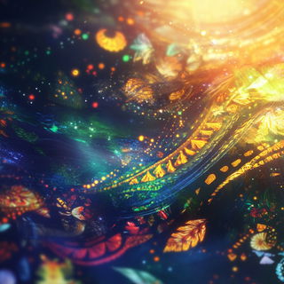 Penfolklore style, Midjourney V6.1: creative pattern composition