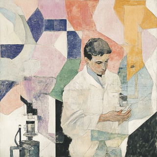 Emeraldwarp style, Midjourney V6.1: editorial illustration for popular scientific magazine cover