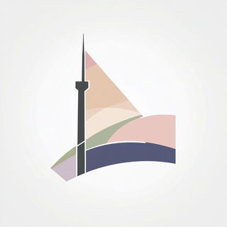 Emeraldwarp style, Midjourney V6.1: bold minimalist logo design for Istanbul city municipal services