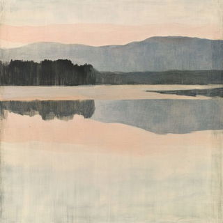 Emeraldwarp style, Midjourney V6.1: realistic landscape photograph of quiet dawn