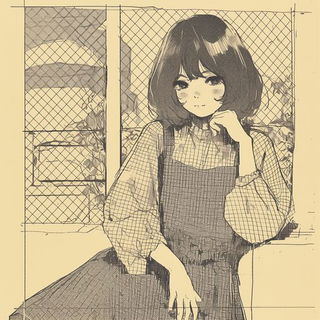 Petalcut style, Midjourney V6.1: black-and-white manga comic strip