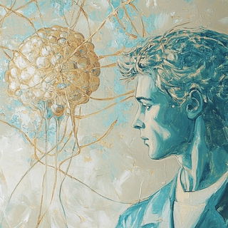 Faunafrontica style, Midjourney V6.1: editorial illustration for popular scientific magazine cover
