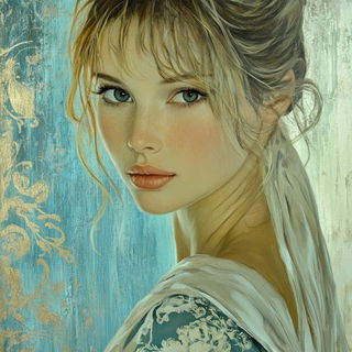 Faunafrontica style, Midjourney V6.1: photographic portrait of female protagonist