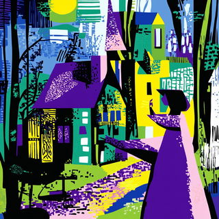 Cragframe style, Midjourney V6.1: retro fairy-tale illustration
