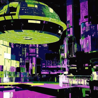 Cragframe style, Midjourney V6.1: cinematic shot from sci-fi movie