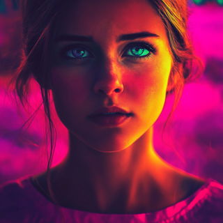 Anvilflower Workshop style, Midjourney V6.1: photographic portrait of female protagonist