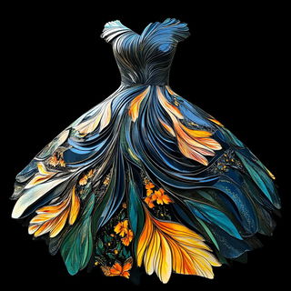 Blackbox Scenic Rupture style, Midjourney V6.1: haute-couture fashion outfit