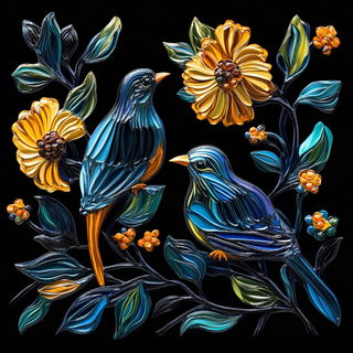 Blackbox Scenic Rupture style, Midjourney V6.1: traditional folk art