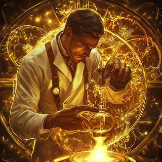 Noirhythm style, Midjourney V6.1: editorial illustration for popular scientific magazine cover