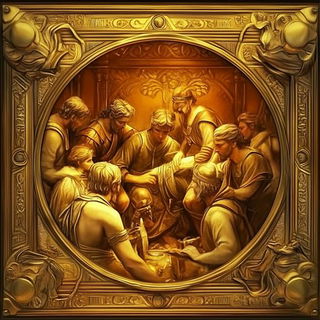 Noirhythm style, Midjourney V6.1: classical 18th-century oil painting