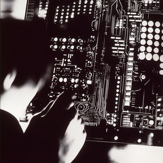 Chromaferric Distortion style, Midjourney V6.1: technical infrastructure blueprint schematics
