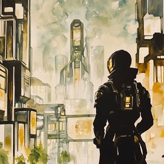Basidiomagenta style, Midjourney V6.1: cinematic shot from sci-fi movie