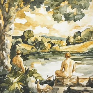 Basidiomagenta style, Midjourney V6.1: classical 18th-century oil painting