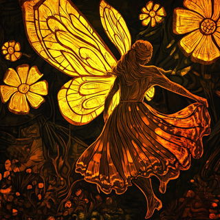 Blackwork Anthropica style, Midjourney V6.1: retro fairy-tale illustration