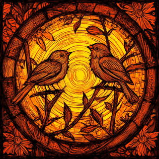 Blackwork Anthropica style, Midjourney V6.1: traditional folk art