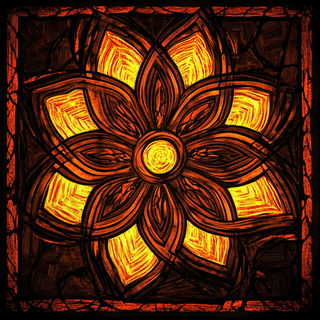 Blackwork Anthropica style, Midjourney V6.1: creative pattern composition