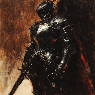 Reliefrococo style, Midjourney V6.1: concept art character design of retropunk steam knight