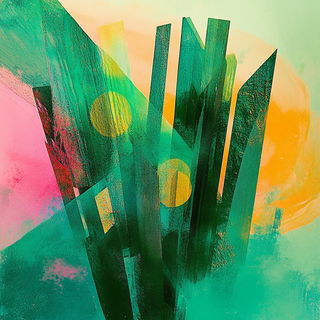 Facetelongue style, Midjourney V6.1: abstract 3D render