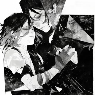 Facetelongue style, Midjourney V6.1: black-and-white manga comic strip