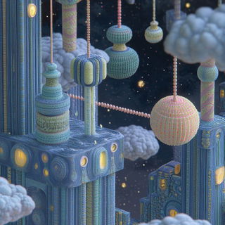 Chromabotany style, Midjourney V6.1: abstract 3D render