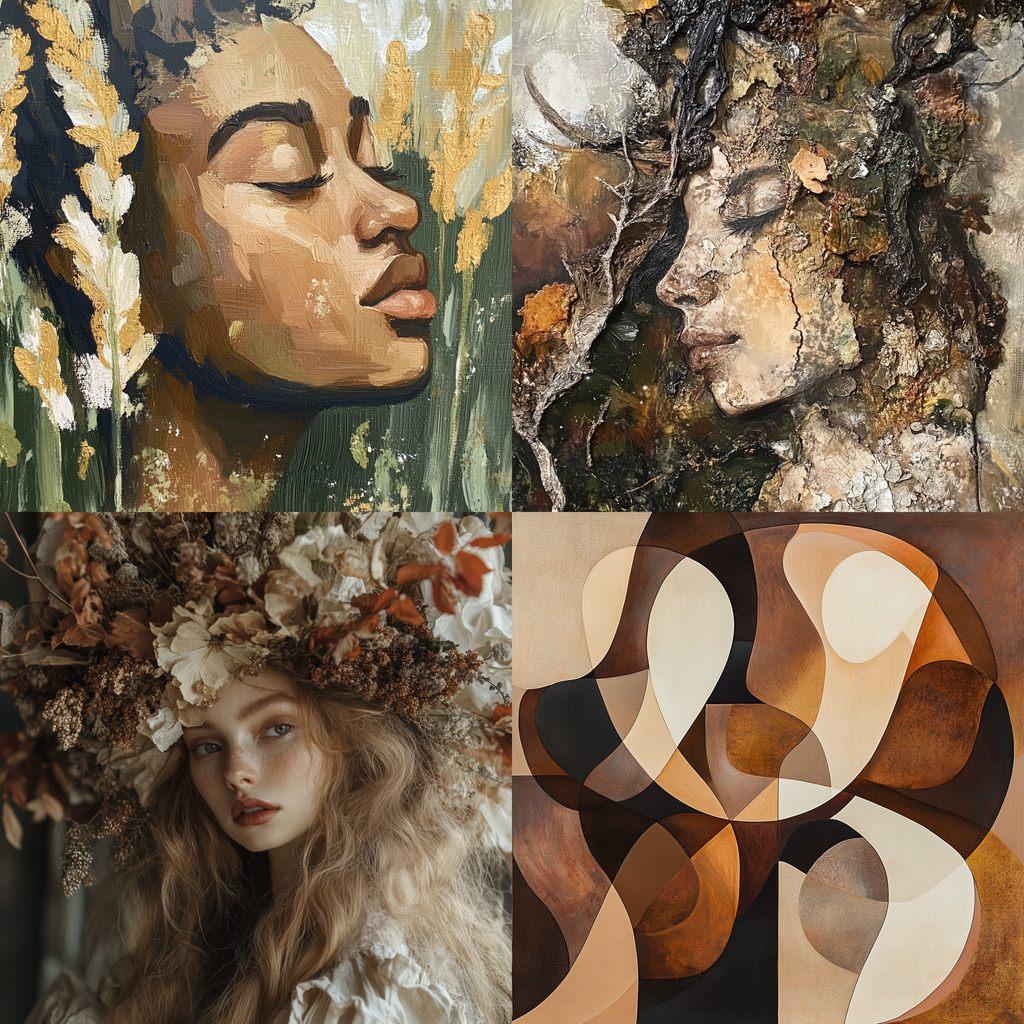 Earthy tones style, Midjourney V6.1, render 1 of 4