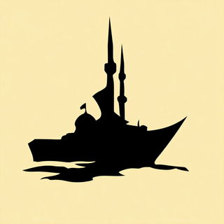 Skywall Monumentalism style, Midjourney V6.1: bold minimalist logo design for Istanbul city municipal services