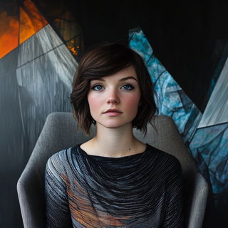 Gilded Lineage style, Midjourney V6.1: photographic portrait of female protagonist