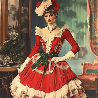 Lunarchisel style, Midjourney V6.1: haute-couture fashion outfit