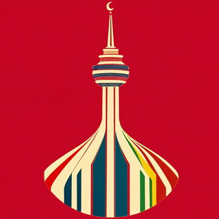 Lunarchisel style, Midjourney V6.1: bold minimalist logo design for Istanbul city municipal services