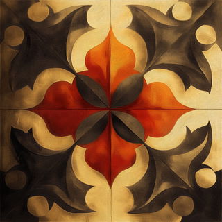 Claspshadow style, Midjourney V6.1: creative pattern composition