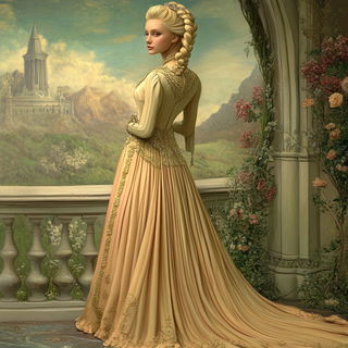 Hummingbird Chromafloat style, Midjourney V6.1: haute-couture fashion outfit