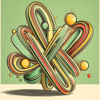 Engravalia style, Midjourney V6.1: abstract 3D render