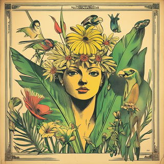 Engravalia style, Midjourney V6.1: traditional folk art