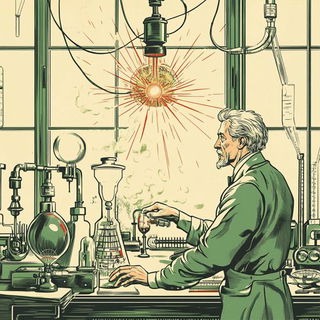 Engravalia style, Midjourney V6.1: editorial illustration for popular scientific magazine cover