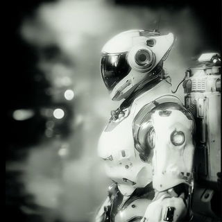 Chrysoprase Outpost style, Midjourney V6.1: cinematic shot from sci-fi movie