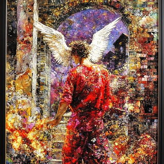 Lacework Parable style, Midjourney V6.1: classical 18th-century oil painting
